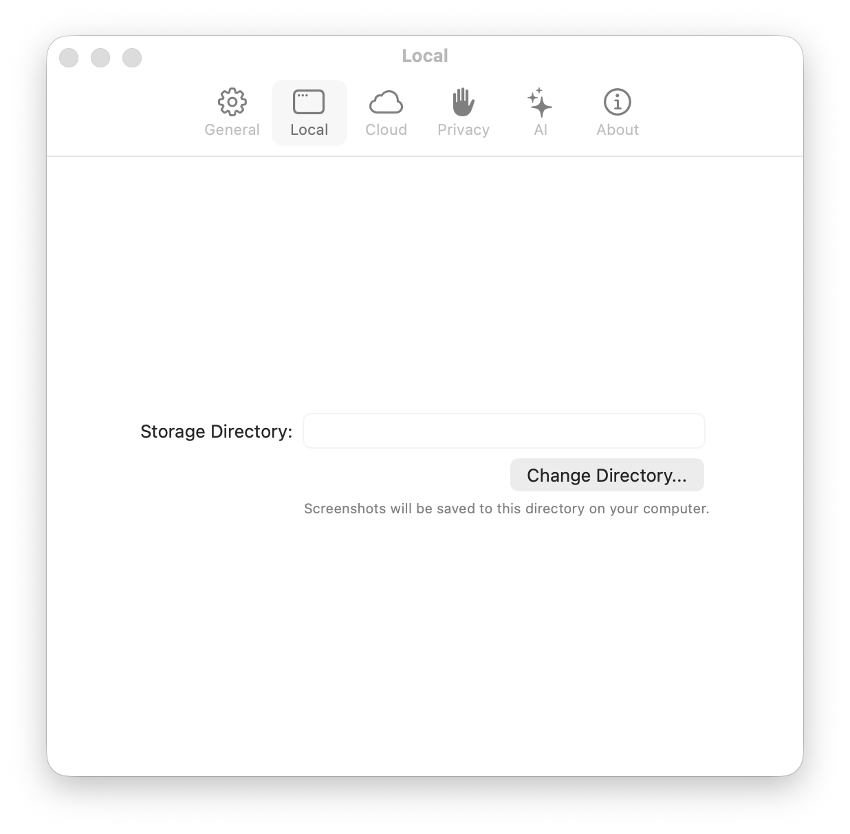 Local OCR Settings